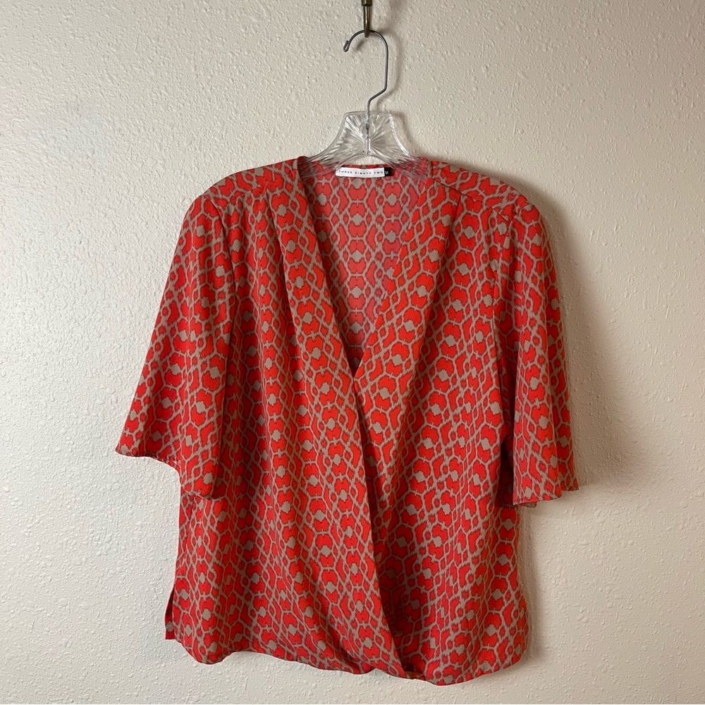 Three Eighty Two Printed Blouse Size Medium - image 1